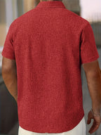 Cazel | Chemise légère à manches courtes en mélange de lin