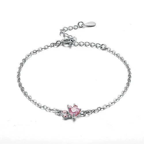 AMANDA  | CONJUNTO DE JOYAS 4 PIEZAS CON HEBILLA Y CORAZÓN DE CIRCONIA