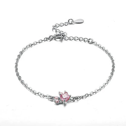 AMANDA  | CONJUNTO DE JOYAS 4 PIEZAS CON HEBILLA Y CORAZÓN DE CIRCONIA