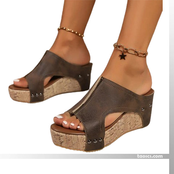 Pamela |Sandalias Compensadas con Soporte Ortopédico – Comodidad Absoluta para tus Pies