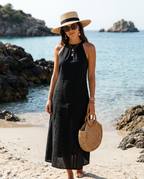 GRETA | VESTIDO LINO BLANCO