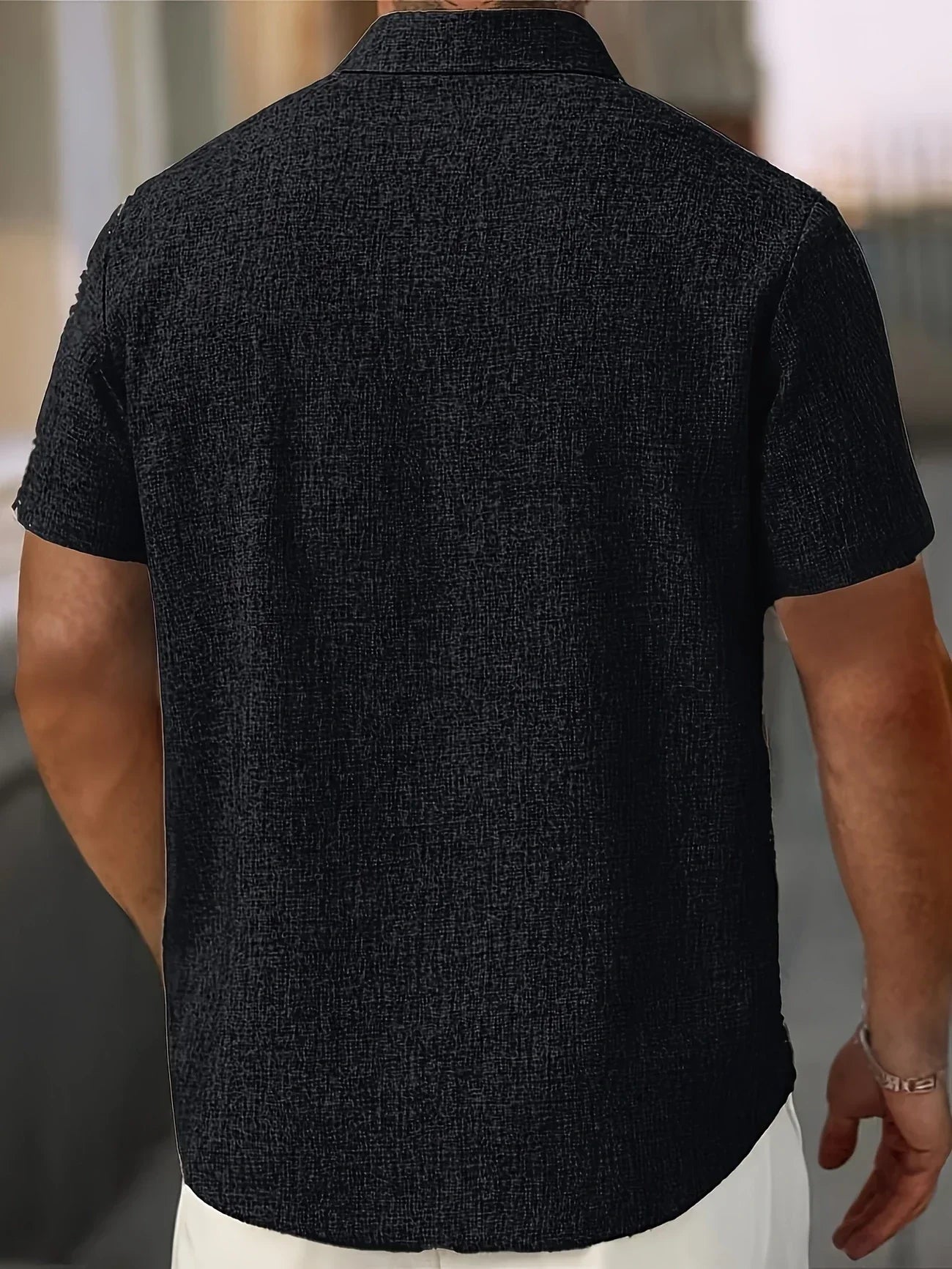 Cazel | Chemise légère à manches courtes en mélange de lin
