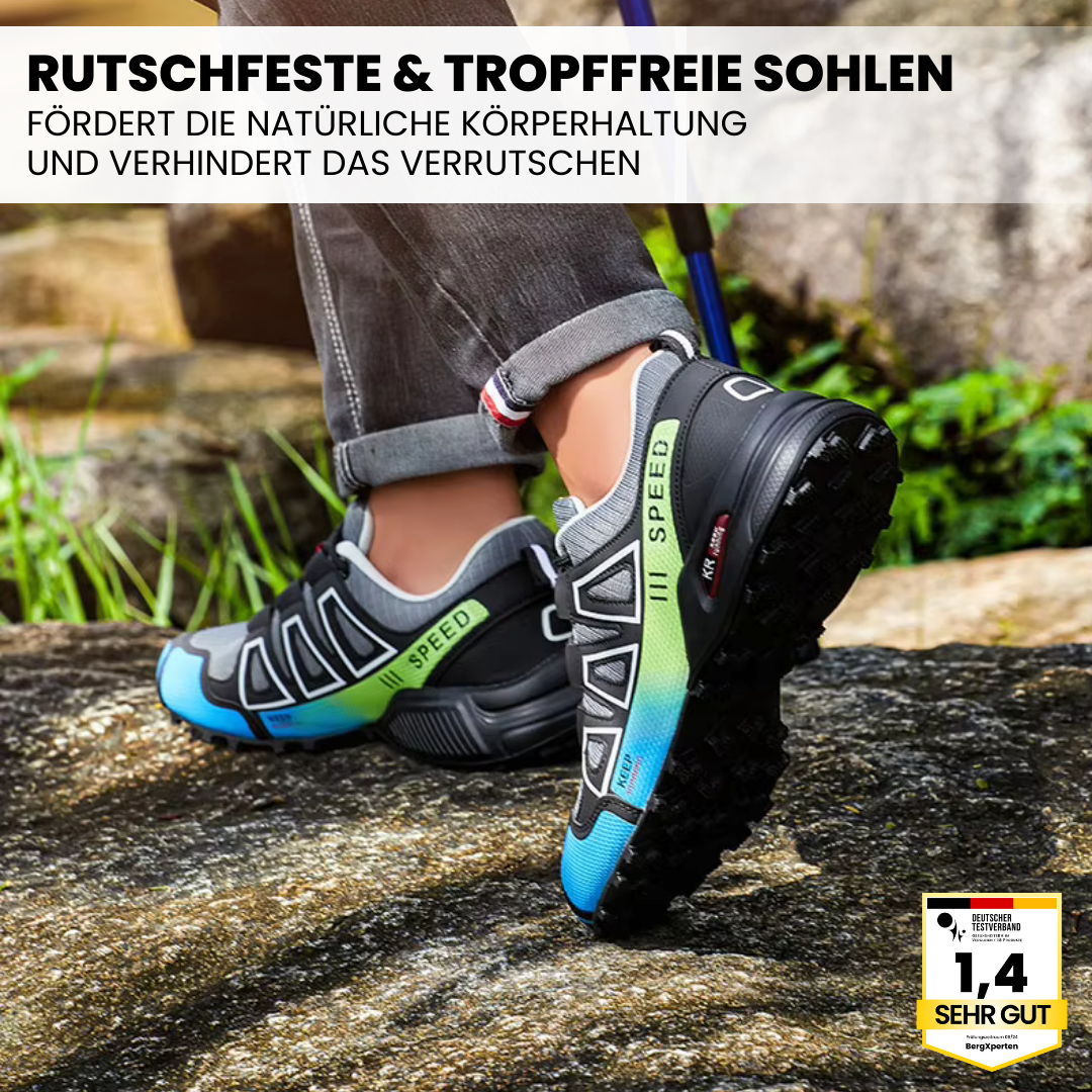 TerraX Pro™ | Zapatilla ergonómica para senderismo y trekking que alivia el dolor | Diseño ergonómico