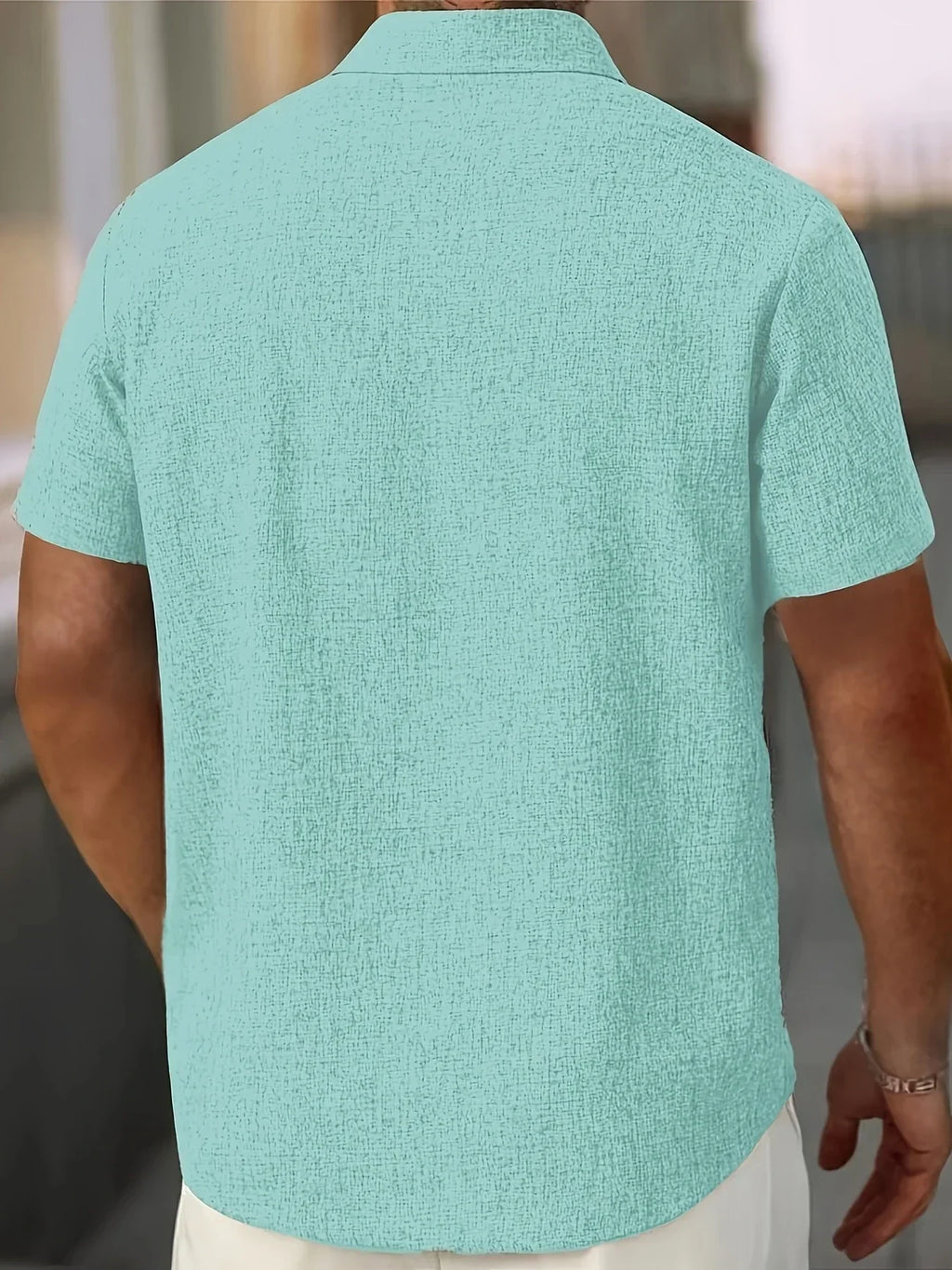 Cazel | Chemise légère à manches courtes en mélange de lin