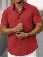 Cazel | Chemise légère à manches courtes en mélange de lin