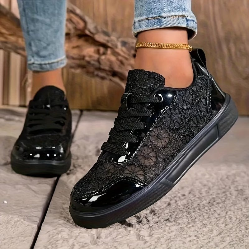 Alba™ | ZAPATILLAS DE ENCAJE FLORAL