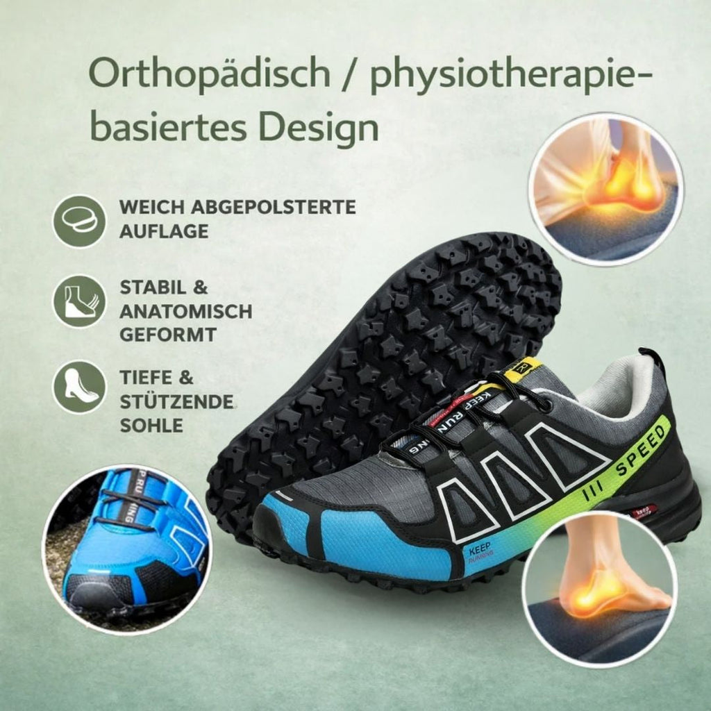TerraX Pro™ | Zapatilla ergonómica para senderismo y trekking que alivia el dolor | Diseño ergonómico