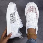 Alba™ | ZAPATILLAS DE ENCAJE FLORAL