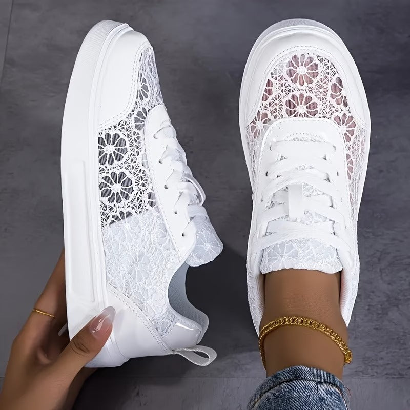 Alba™ | ZAPATILLAS DE ENCAJE FLORAL