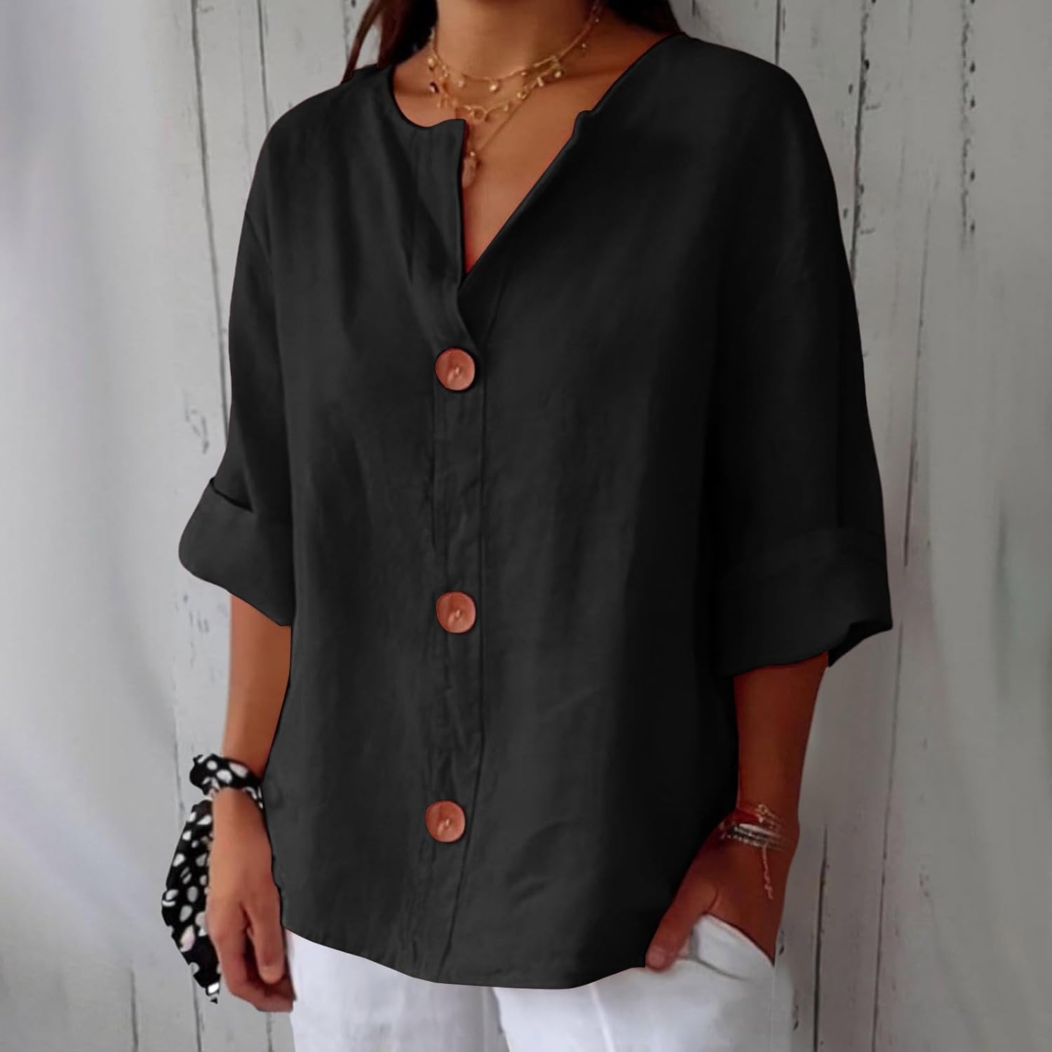 Maeve | Camisa de Cuello en V