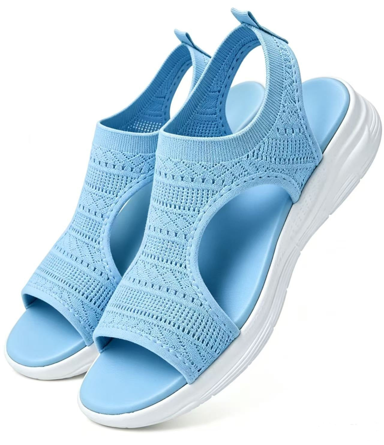 VERA | SANDALIAS PLANAS TRANSPIRABLES CON PUNTERA ABIERTA PARA MUJER - VERANO