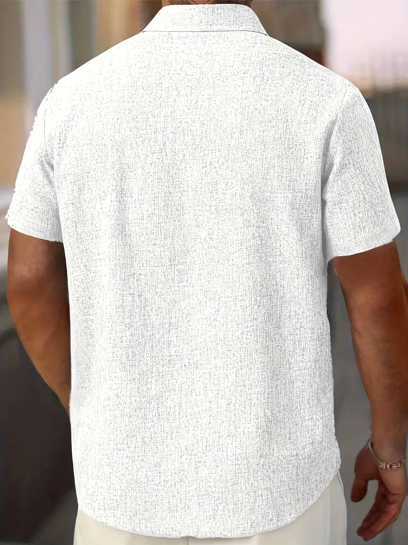Cazel | Chemise légère à manches courtes en mélange de lin