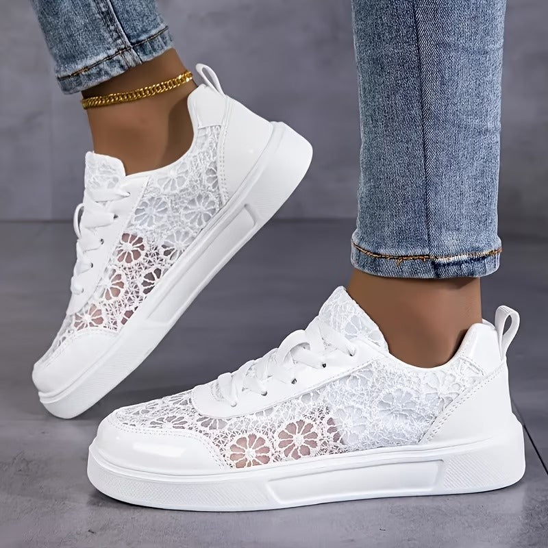 Alba™ | ZAPATILLAS DE ENCAJE FLORAL