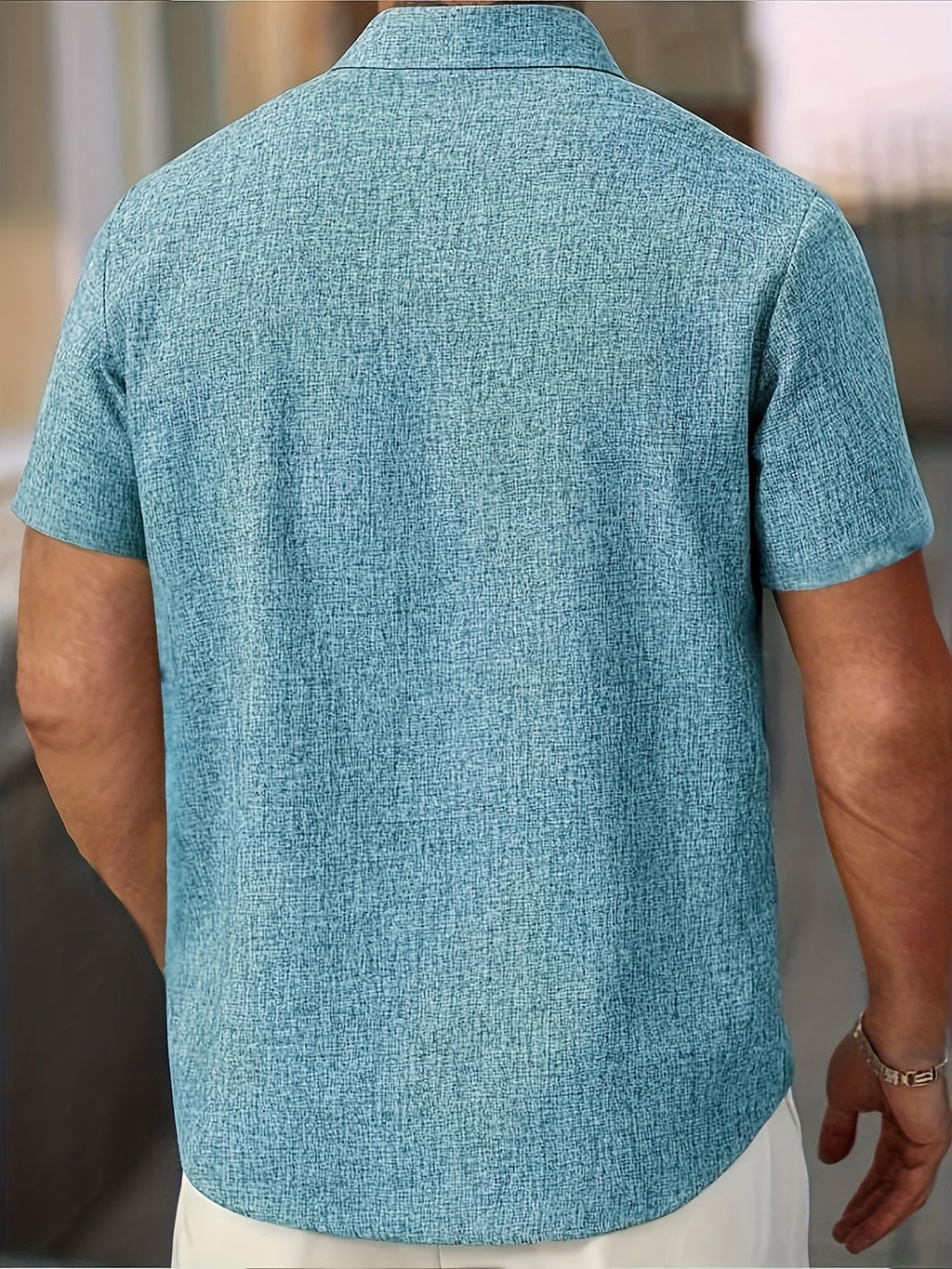 Cazel | Chemise légère à manches courtes en mélange de lin