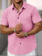 Cazel | Chemise légère à manches courtes en mélange de lin