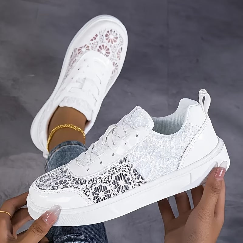 Alba™ | ZAPATILLAS DE ENCAJE FLORAL