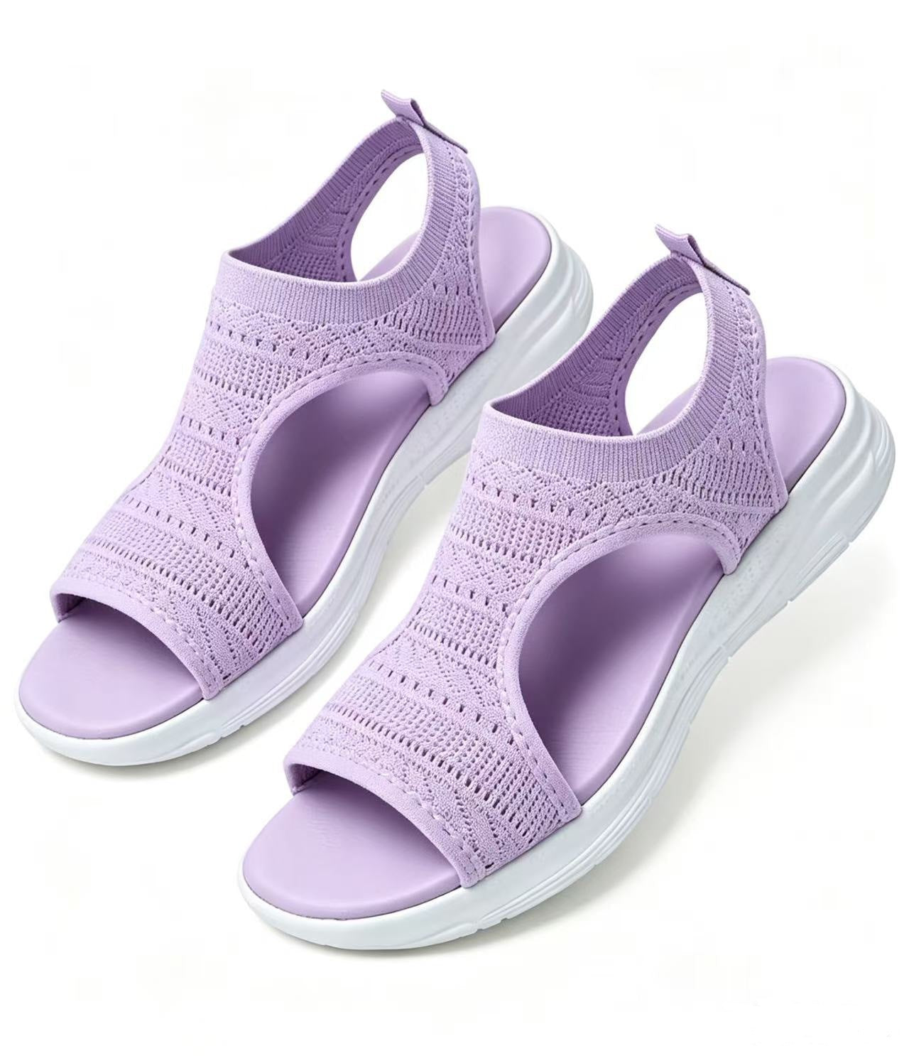 VERA | SANDALIAS PLANAS TRANSPIRABLES CON PUNTERA ABIERTA PARA MUJER - VERANO