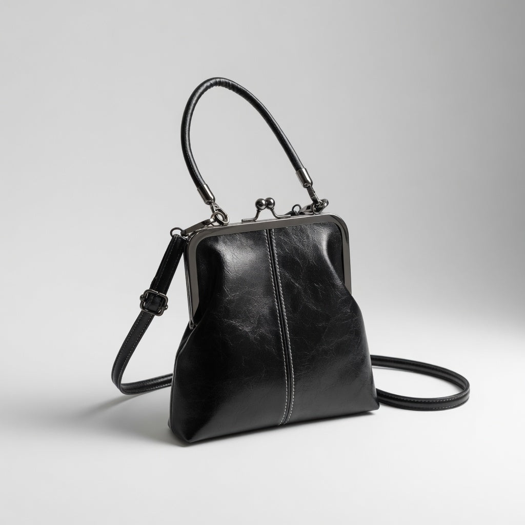 Roxen | Bolso Retro con Cierre Clip Elegancia