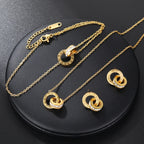 Roman | Conjunto de Collar y Aros Estilo Romano