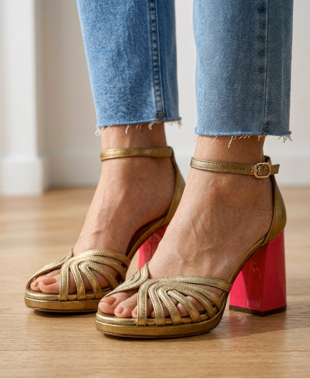NAOMI | TACONES CASUALES — imagen 1 — Color: Oro