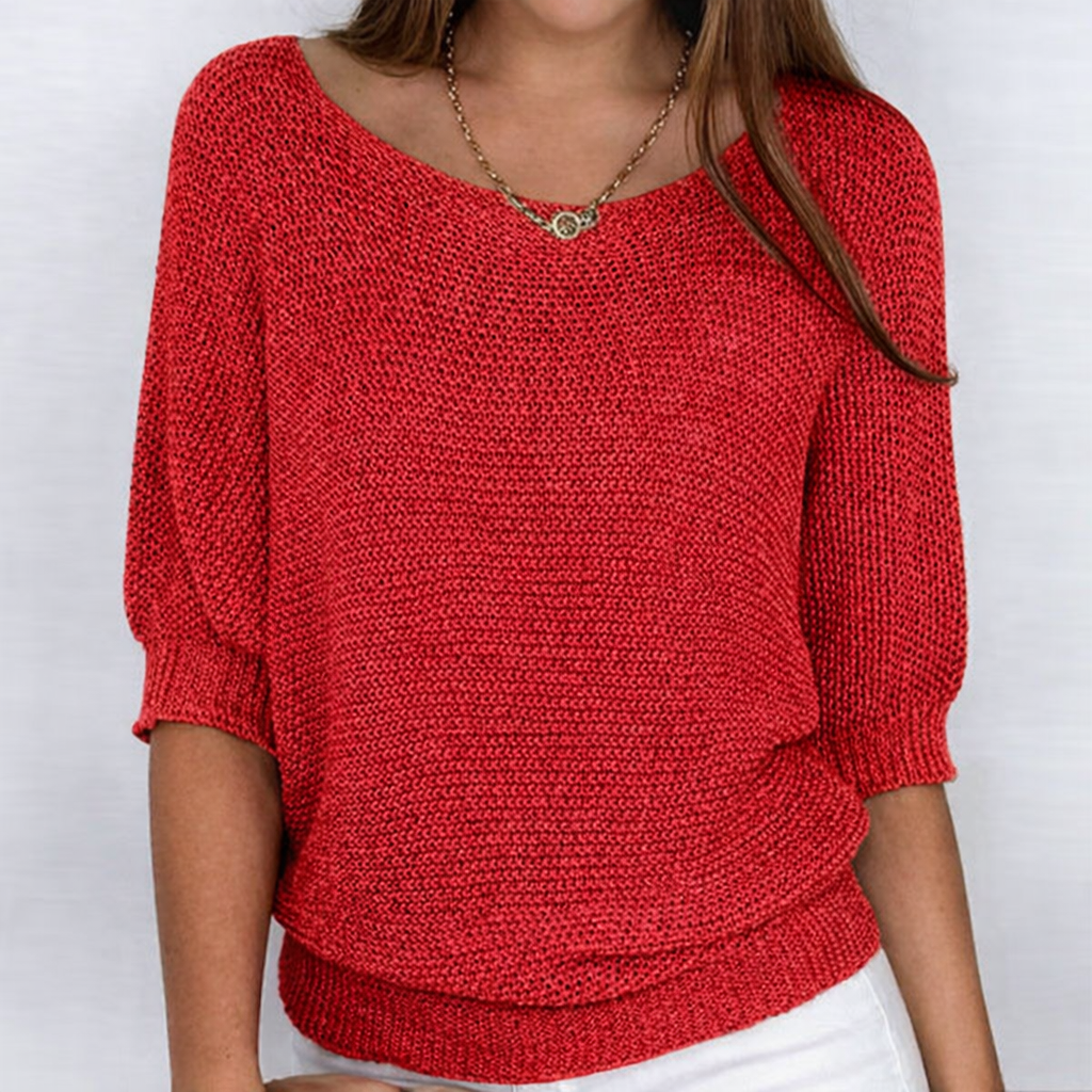 Ligia - Jersey elegante de punto trenzado