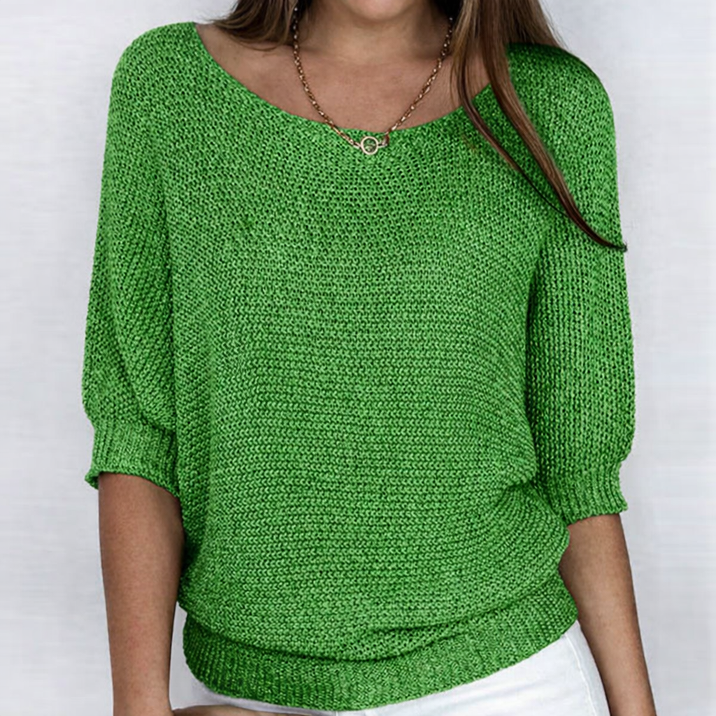 Ligia - Jersey elegante de punto trenzado