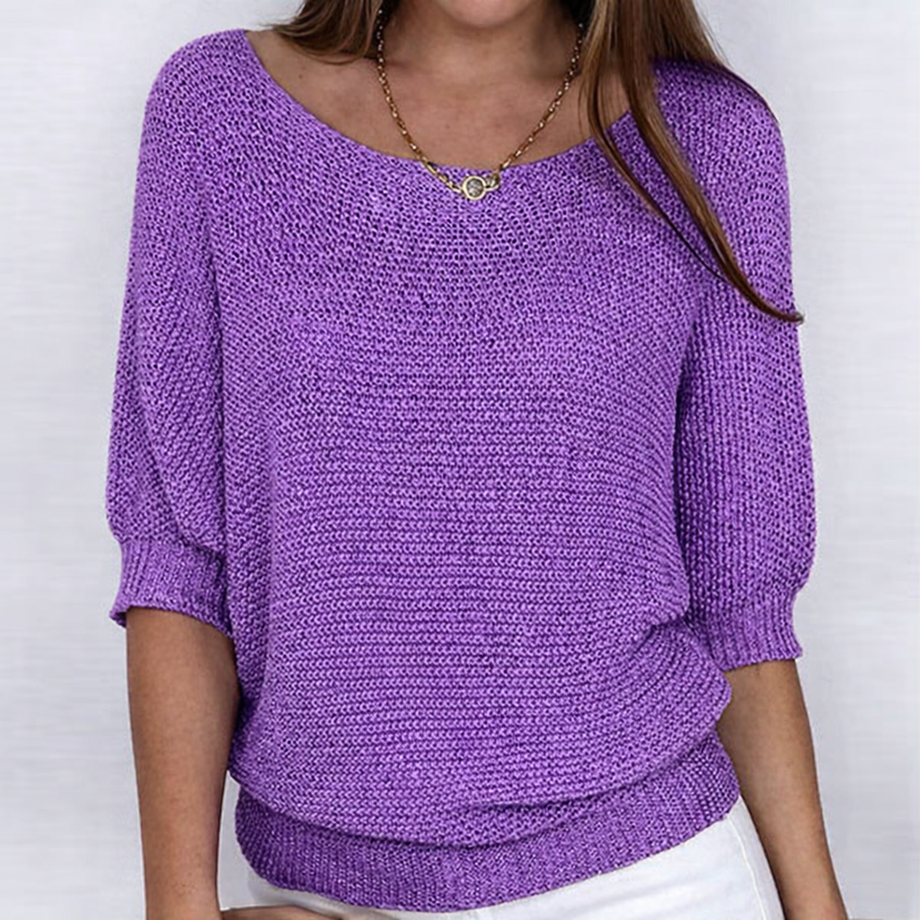 Ligia - Jersey elegante de punto trenzado