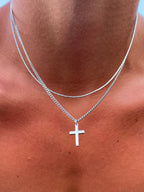 Collar con cruz | Plata
