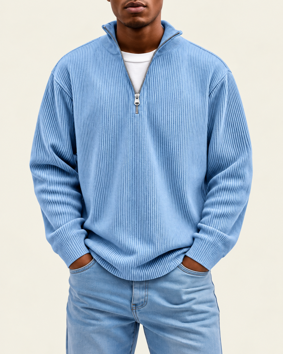 ÁLVARO | JERSEY CON CUELLO DE CREMALLERA