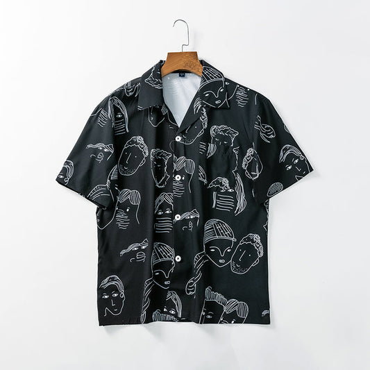 LORENZO | CAMISA CUBANA — Color: Negro