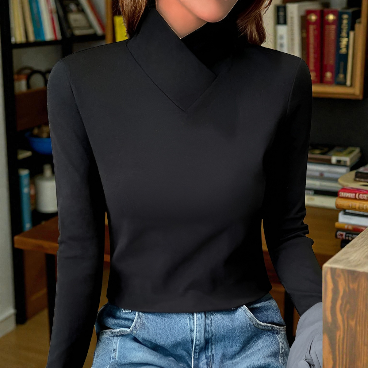 Sheila | Cuello alto elegante