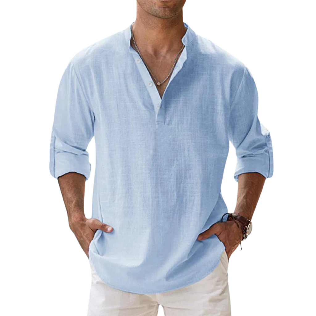 SAMU | CAMISA DE LINO TRANSPIRABLE PARA HOMBRE
