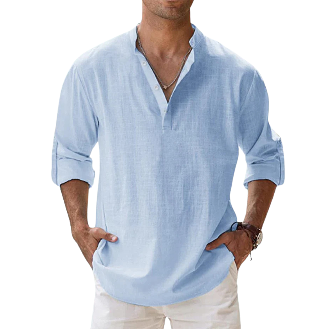 SAMU | CAMISA DE LINO TRANSPIRABLE PARA HOMBRE