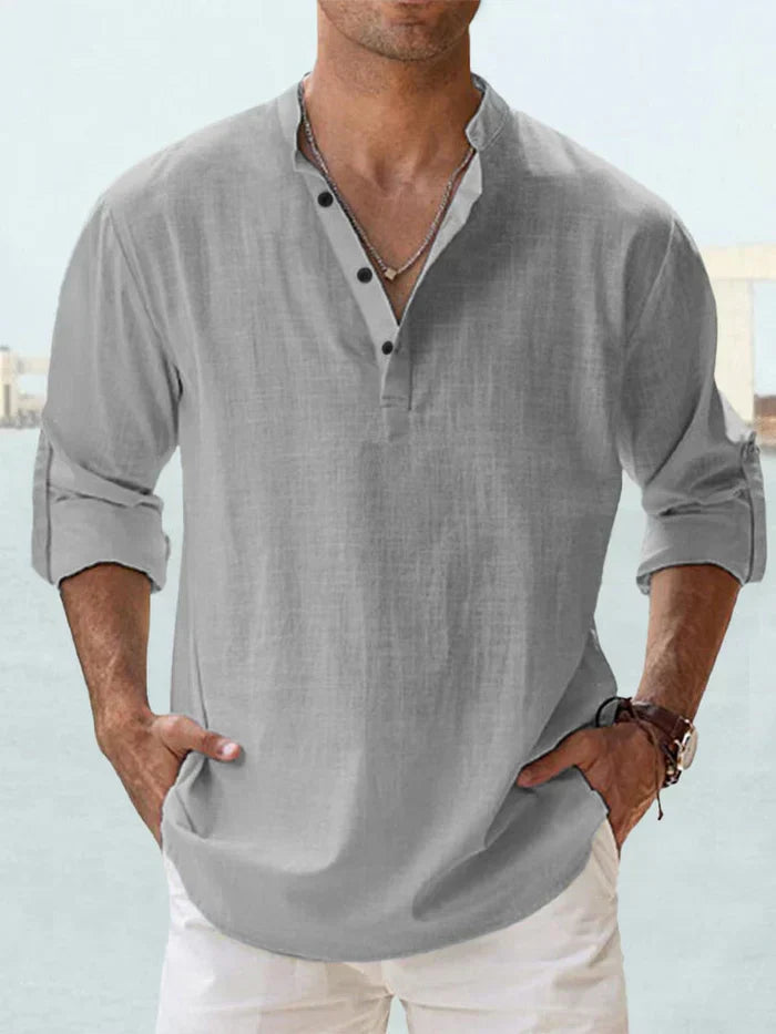 SAMU | CAMISA DE LINO TRANSPIRABLE PARA HOMBRE