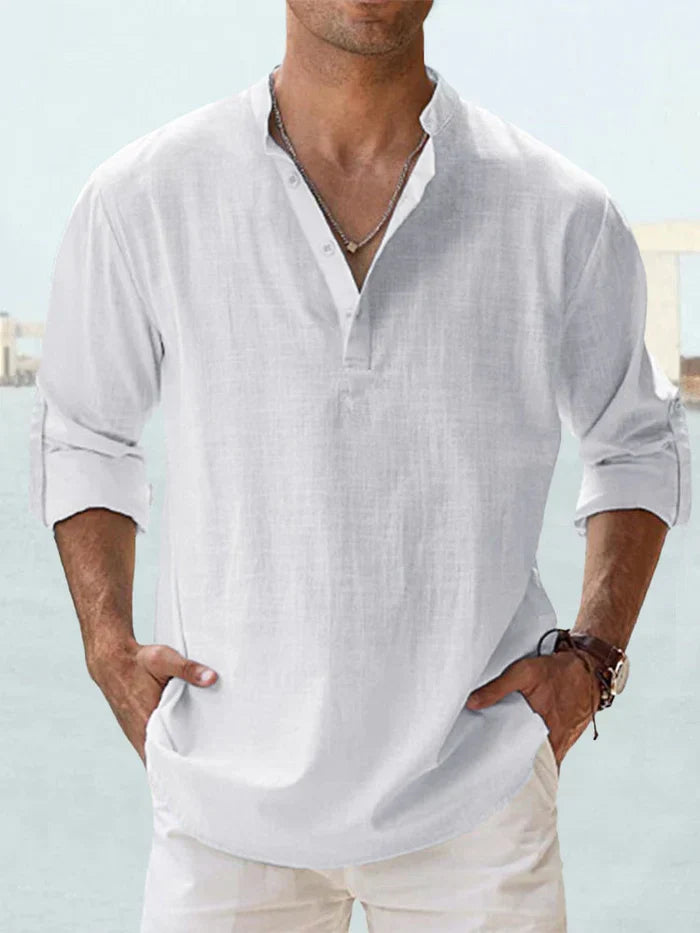 SAMU | CAMISA DE LINO TRANSPIRABLE PARA HOMBRE