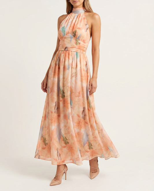 MARINA | VESTIDO MELOCOTON — imagen 3 — Color: Peach