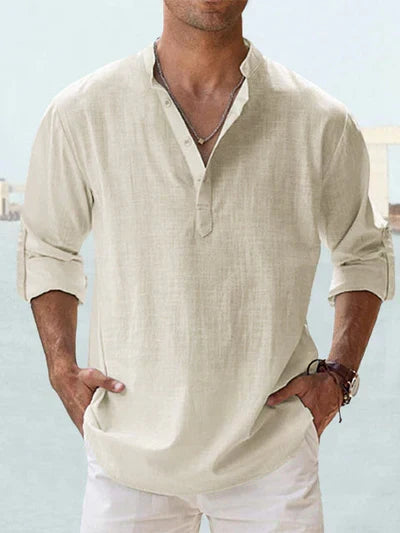SAMU | CAMISA DE LINO TRANSPIRABLE PARA HOMBRE