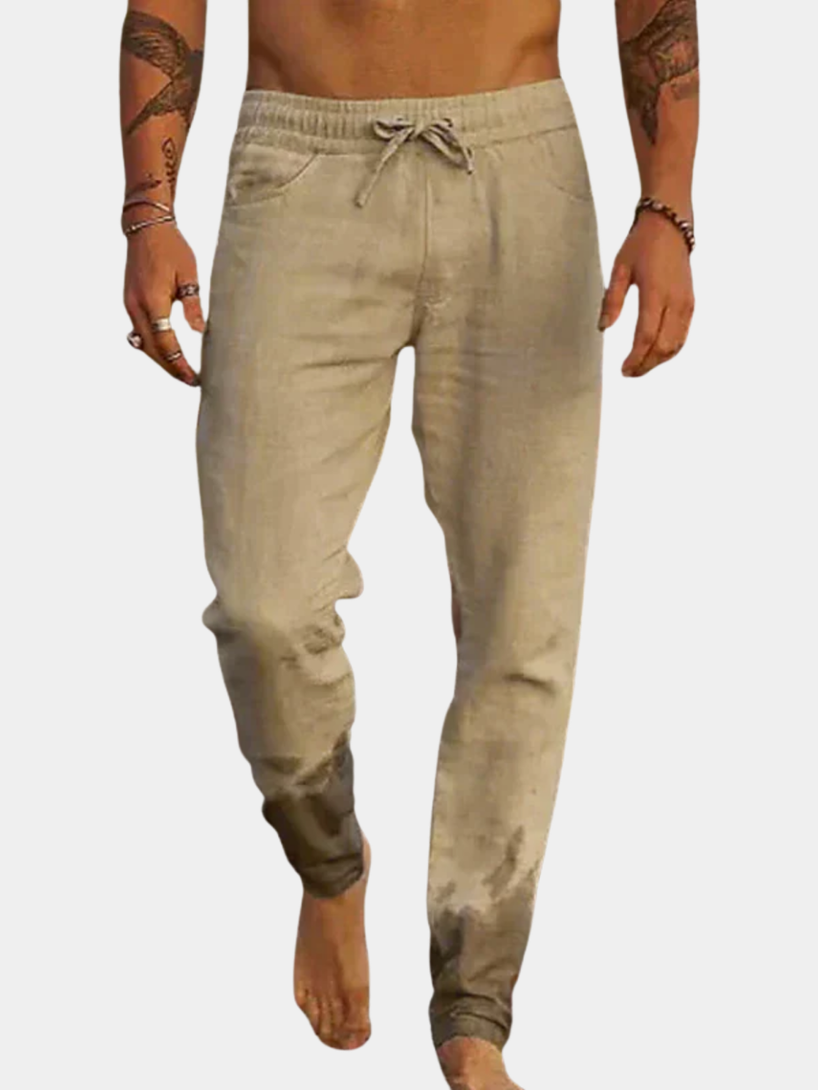 LAURENT MONACO | PANTALONS DE PLAGE EN LIN POUR HOMMES