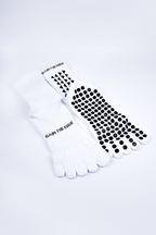 VAULT PRICE - BAREFOOT GRIP SOCKS 3.0 MidCalf Length - White