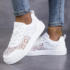 Alba™ | ZAPATILLAS DE ENCAJE FLORAL