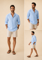 SAMU | CAMISA DE LINO TRANSPIRABLE PARA HOMBRE