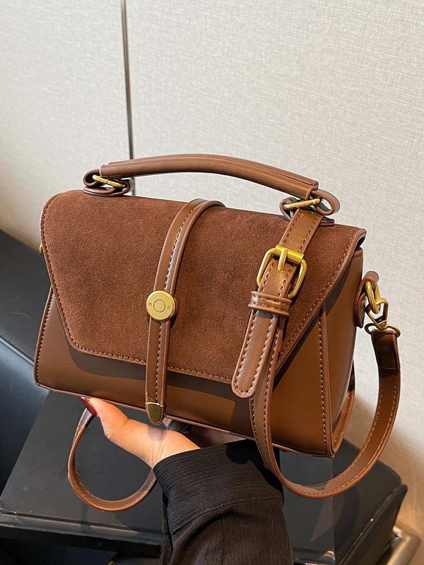 Valentina | Bolso Bandolera Cuadrado Chic con Contraste