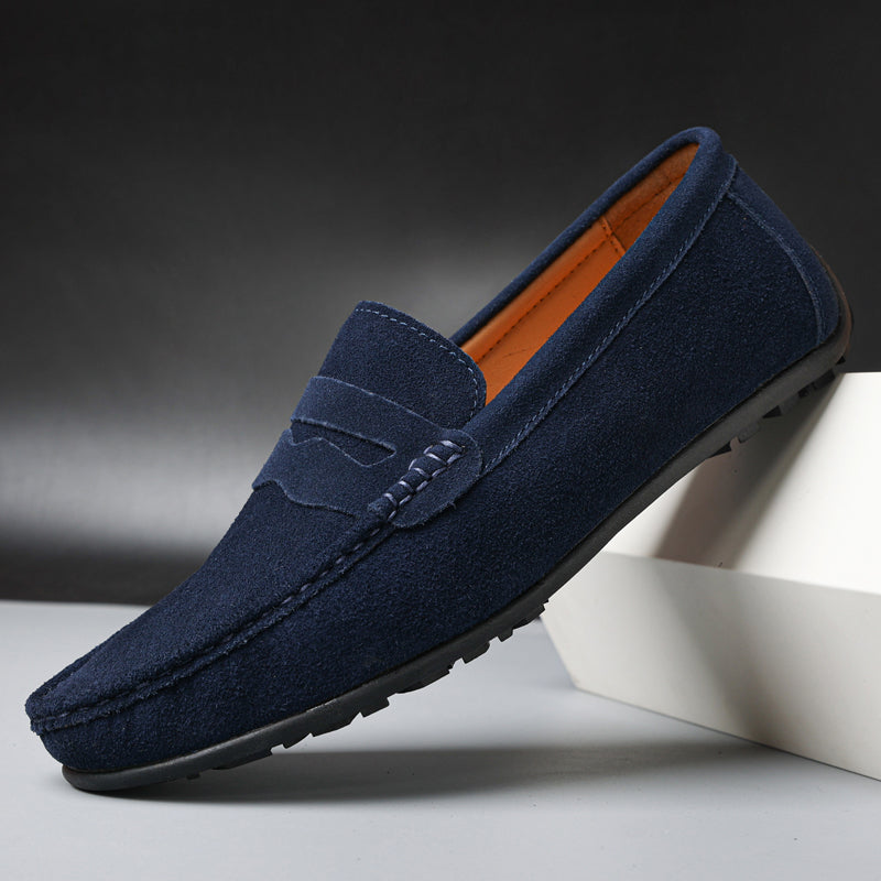 Richi| Mocasines Retro de Ante para Hombre