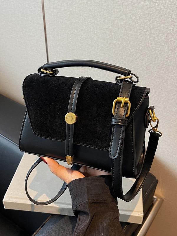 Valentina | Bolso Bandolera Cuadrado Chic con Contraste
