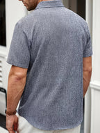 Cazel | Chemise légère à manches courtes en mélange de lin