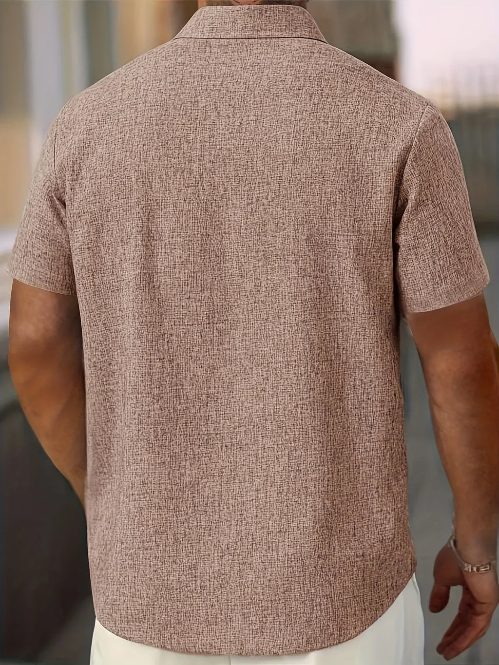 Cazel | Chemise légère à manches courtes en mélange de lin
