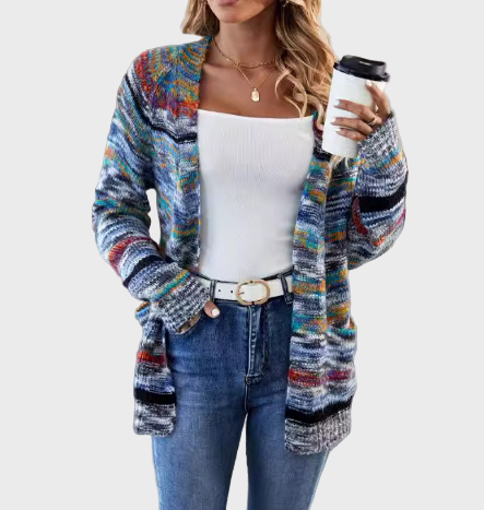 Paola | Chaleco de punto multicolor