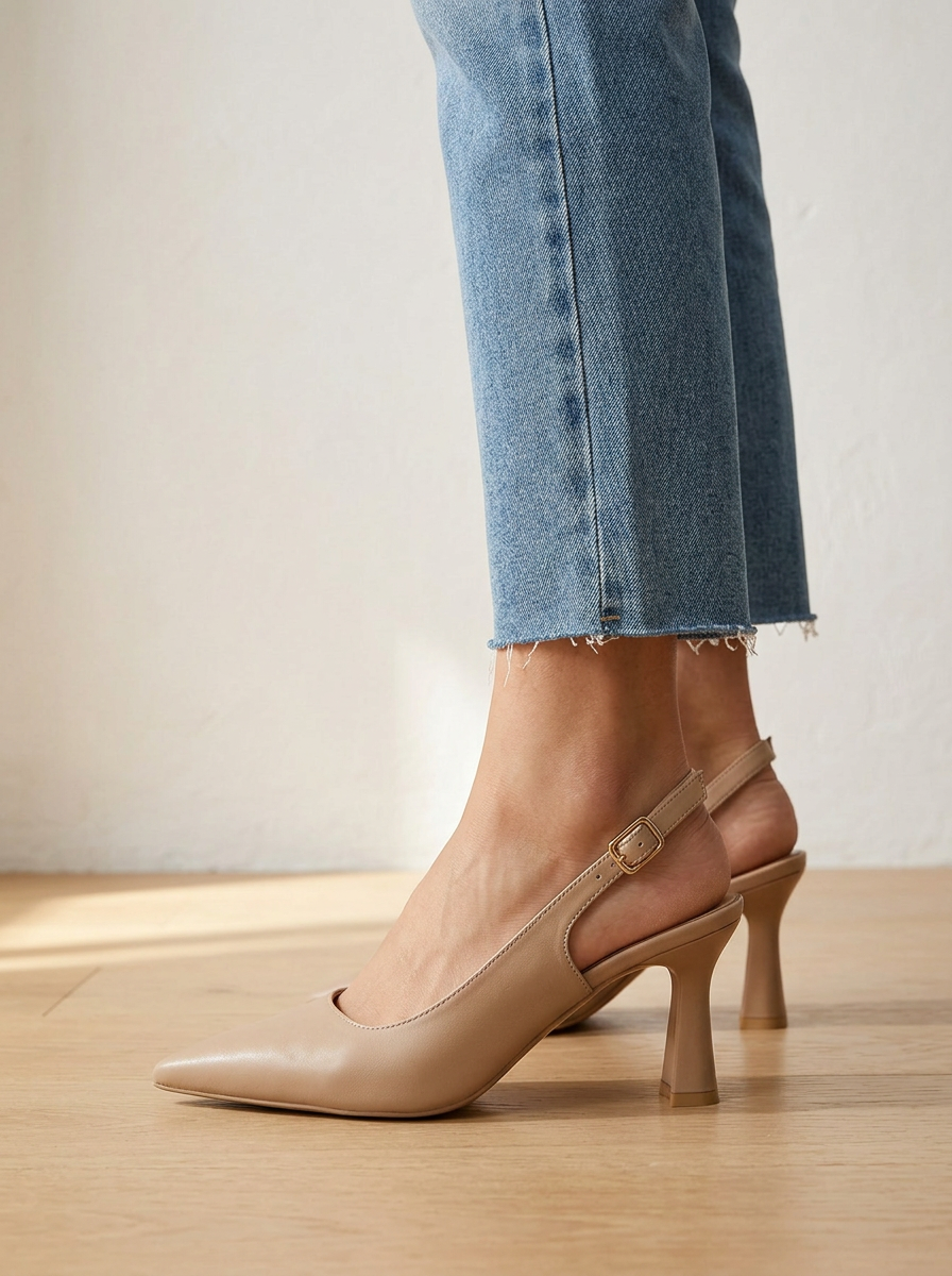 SOPHIA | TACONES SLINGBACK ELEGANTES BEIGE