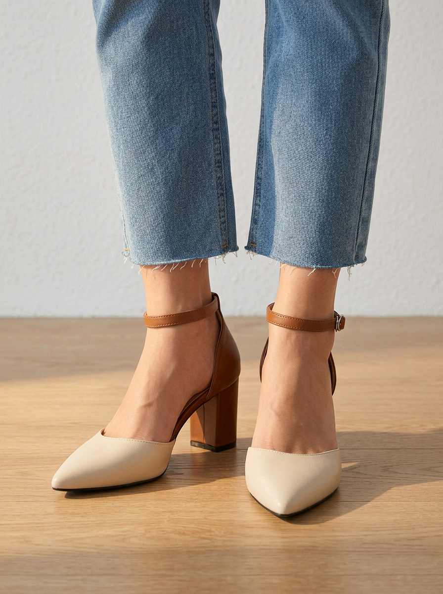 MARIELLE | TACONES SLINGBACK BICOLOR