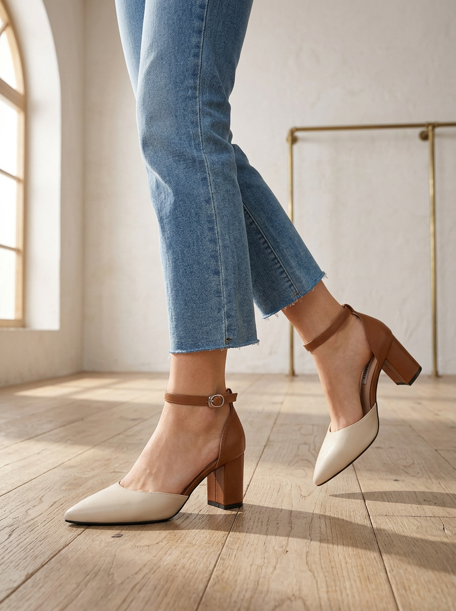 MARIELLE | TACONES SLINGBACK BICOLOR